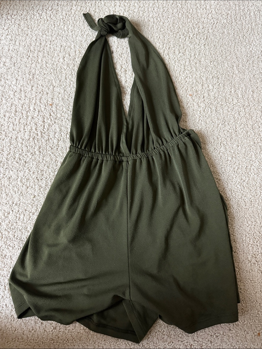 Brandy Melville Olive Green Halter One-Piece
